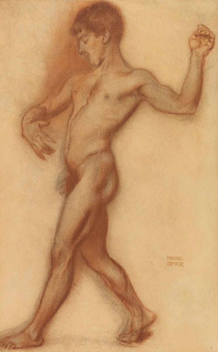 Männlicher Akt Studie zu Der Tanz 1894