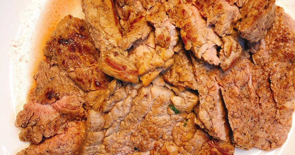 Thịt bò áp chảo