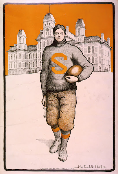 Syracuse Football Player Full Length Standing Facing Front With Syracuse Univers
