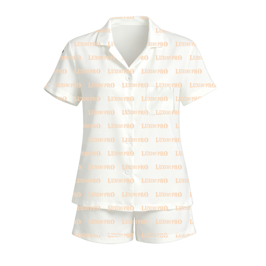 AOP FOX Plain Short Sleeve Pajama Set