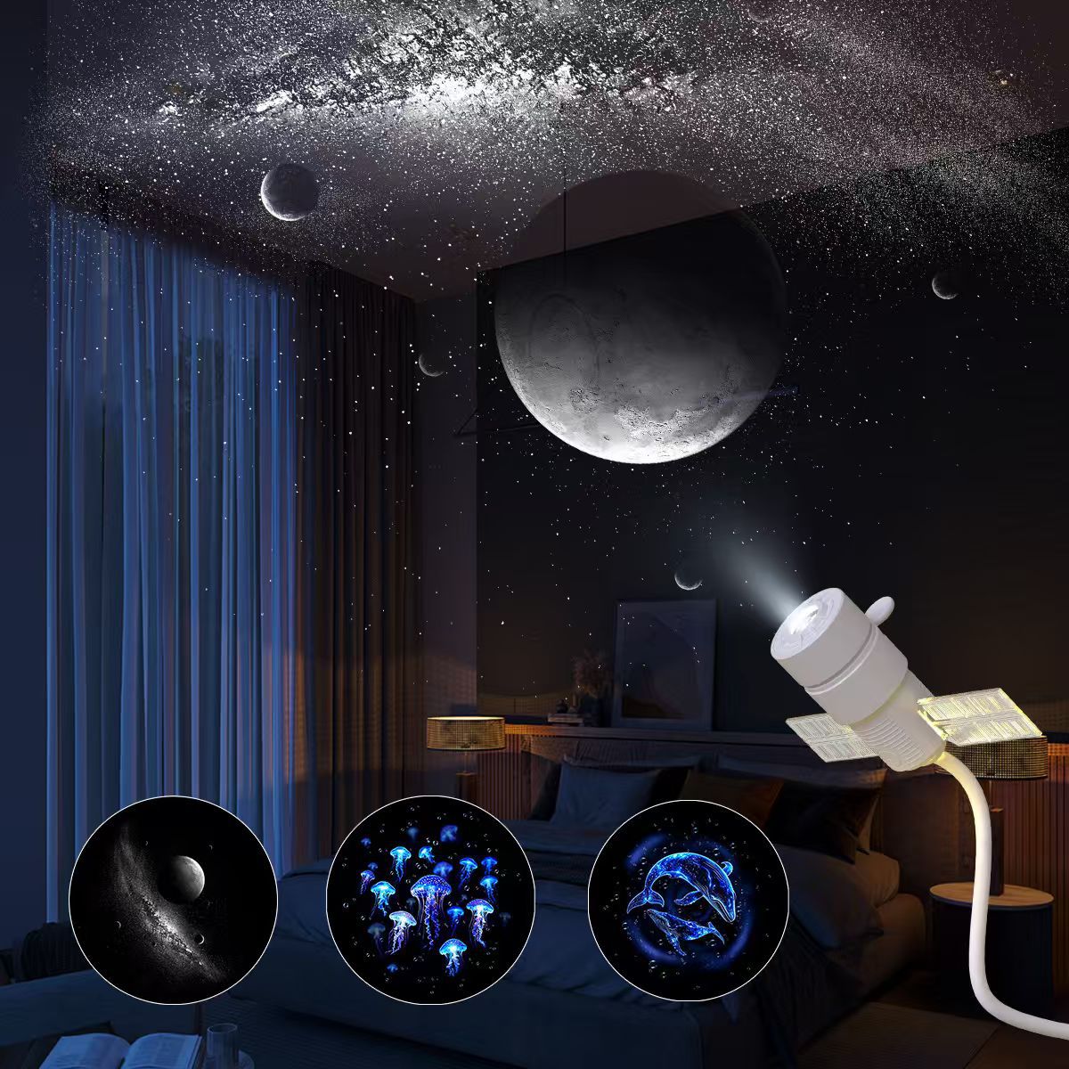 USB Starry Sky Projection Light for Car and Home