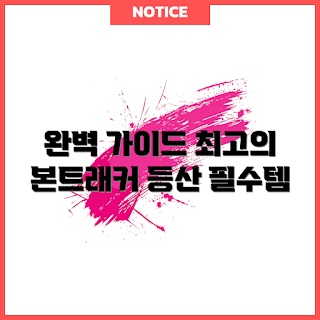 본트래커등산스틱, 등산 초보, 야외 활동, 최고의 등산 도구, 등산 스틱 사용법