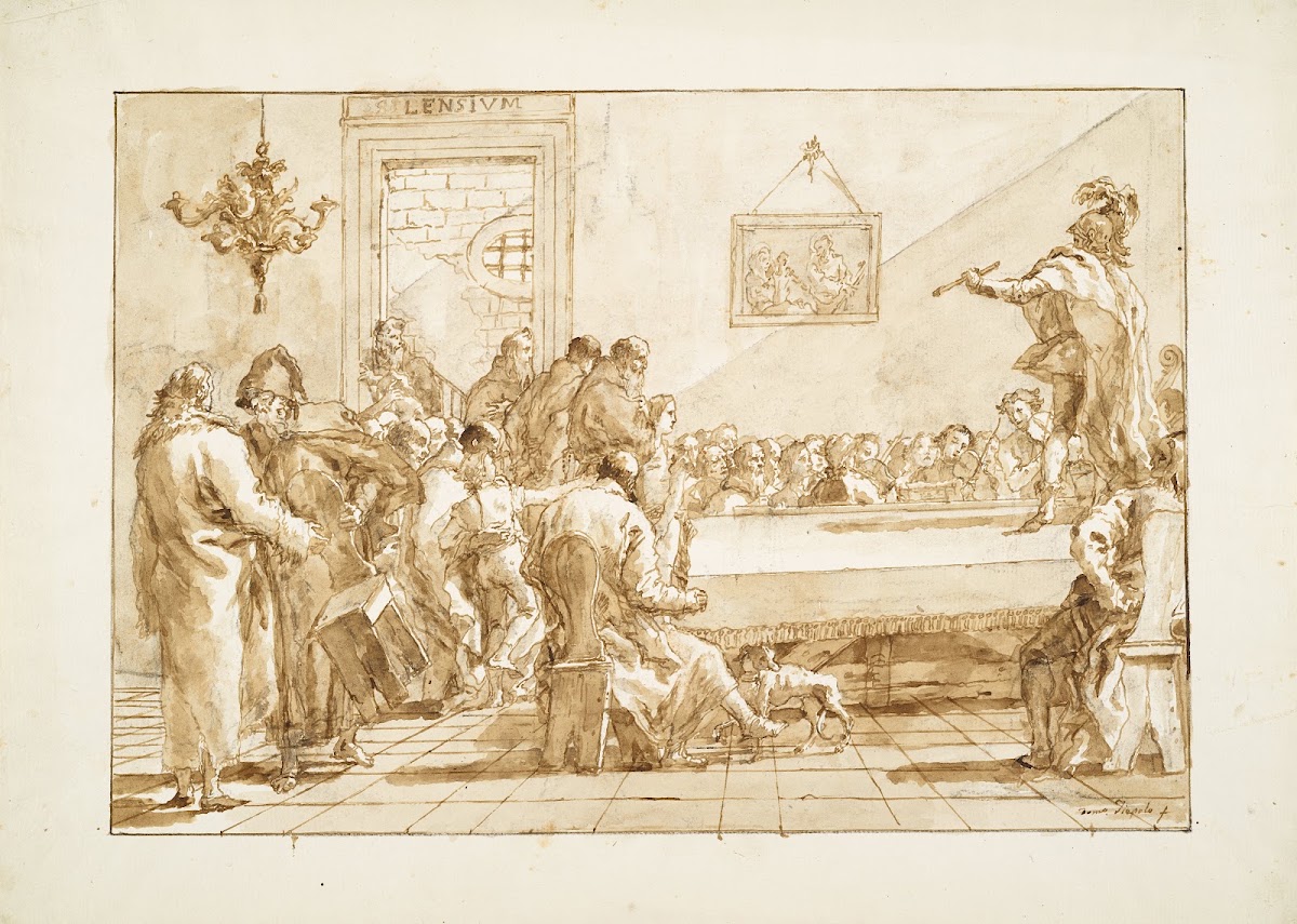 A Recital in a Monastery c 1791