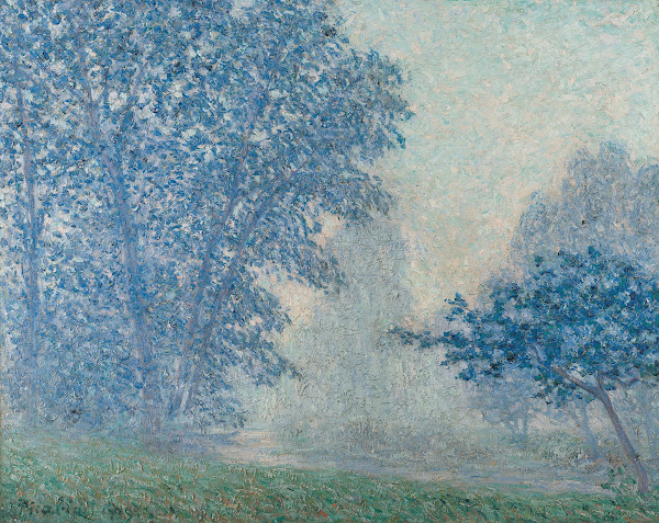 Lever du soleil dans la brume Montigny 1905