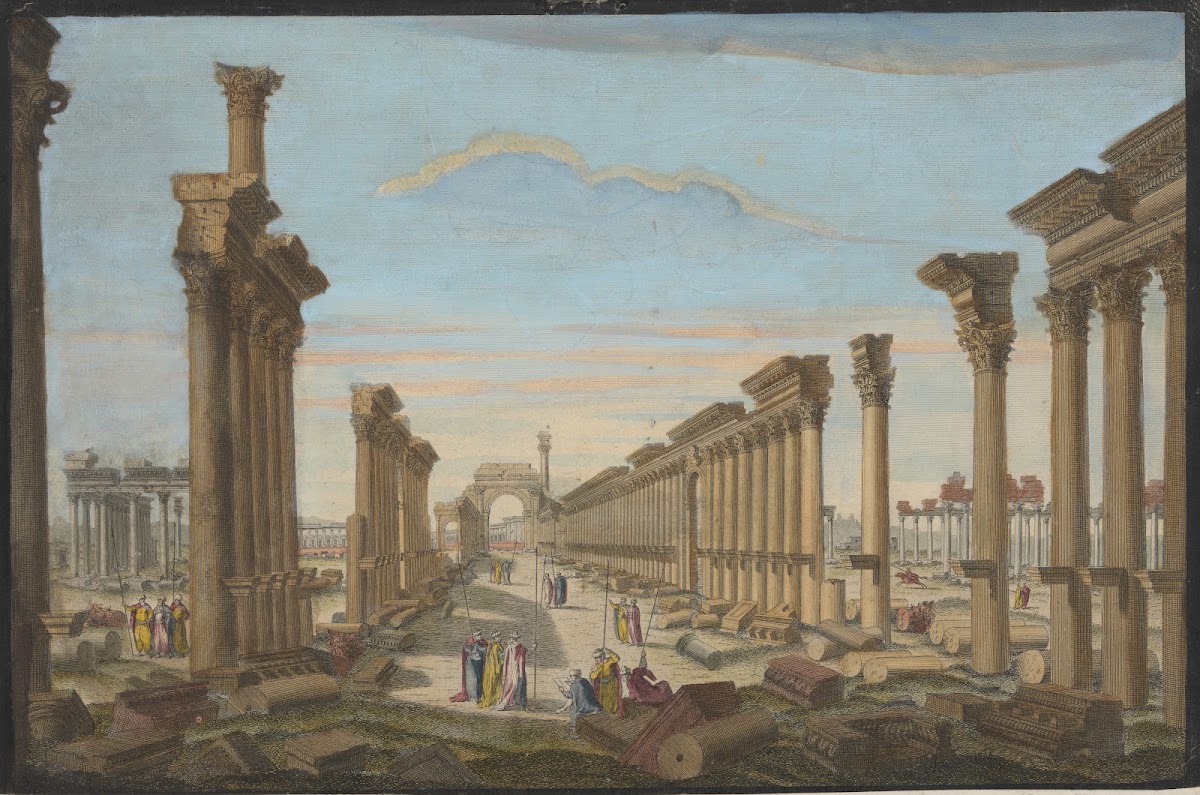 The Ruin of the great Temple of Palmira as seen from the West 1750