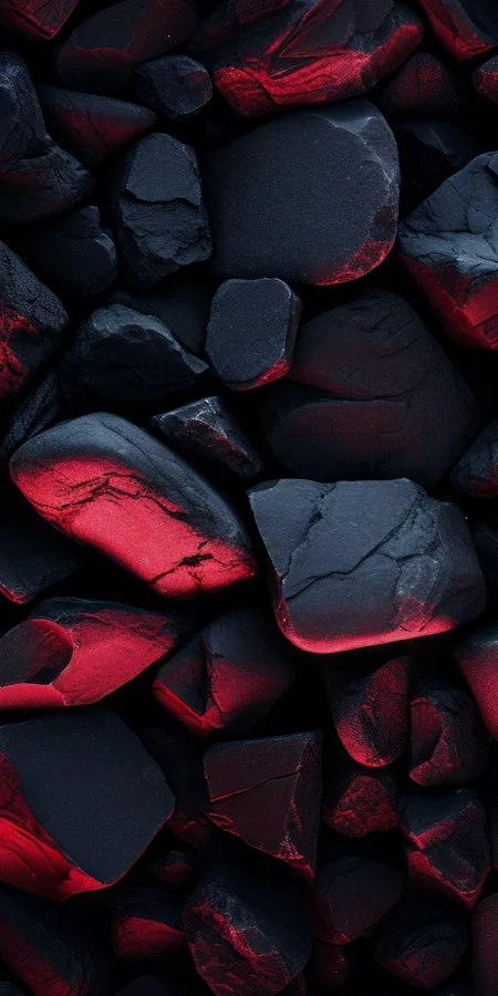 Rocks, Dark, Red, Lava Full HD iPhone Phone Wallpaper