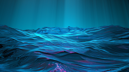 Ocean, Waves, Light Rays, Fantasy 2K iPhone Wallpaper
