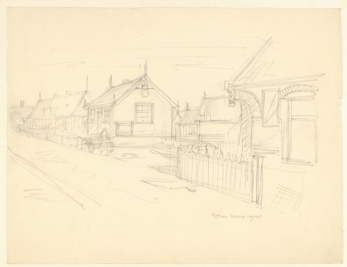 Gezicht te petten 1940