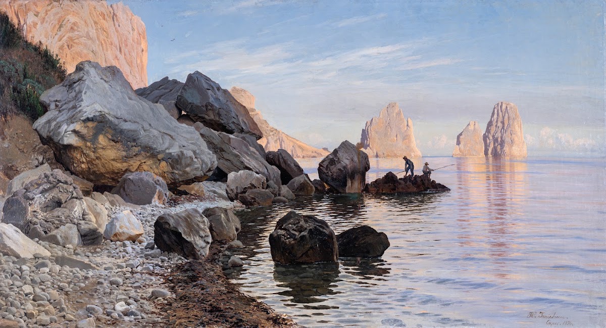 Coast Scene Capri 1876