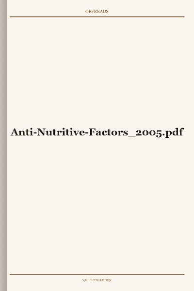 Anti-Nutritive-Factors 2005