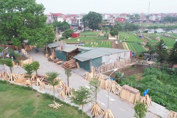 Lán xẻ gỗ 'nuốt' lòng đường, dân bức xúc vì ô nhiễm - Báo Tiền Phong