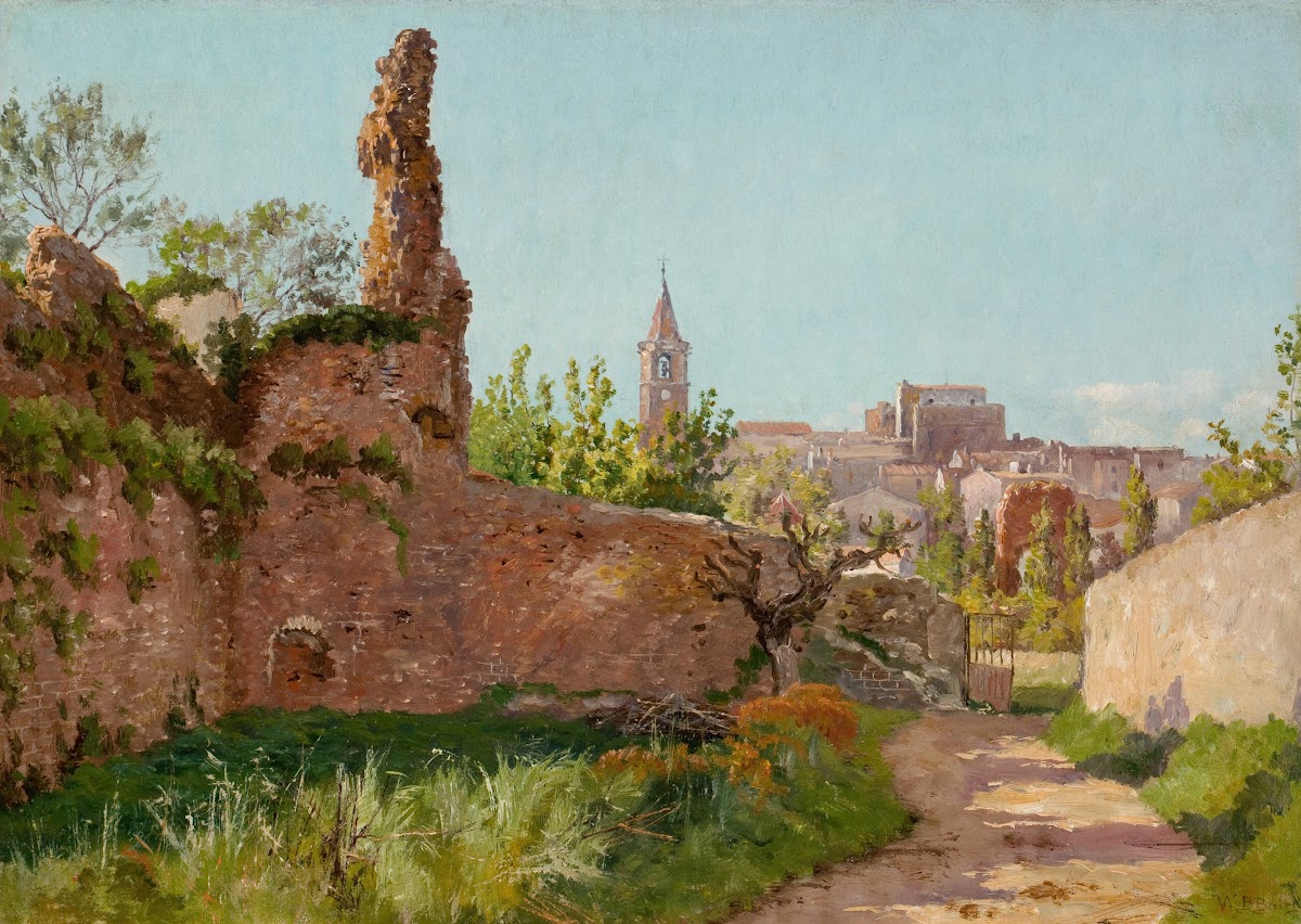 Ruins Along A Path To A Village South Of France