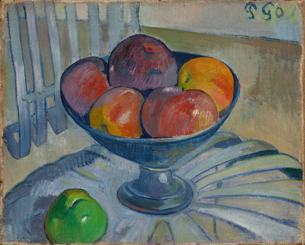 Fruit Dish on a Garden Chair circa 1890