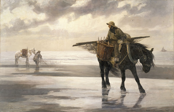 Shrimpers at Nieuwpoort 1883