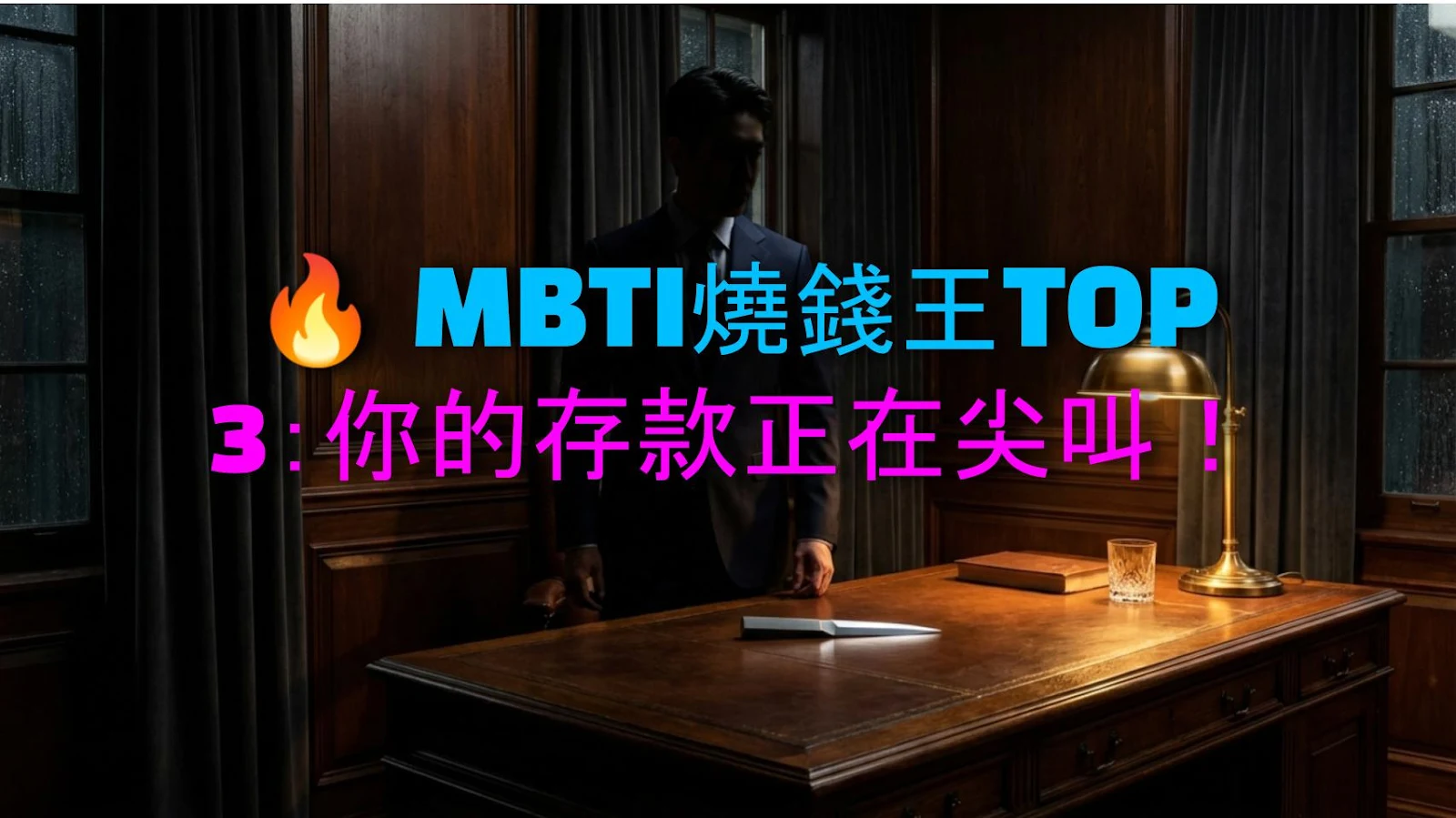 🔥 MBTI燒錢王TOP 3：你的存款正在尖叫！