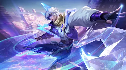 Honor Of Kings, Game Cg, Glasses, Digital Art, Purple Background 5K Wallpaper Background