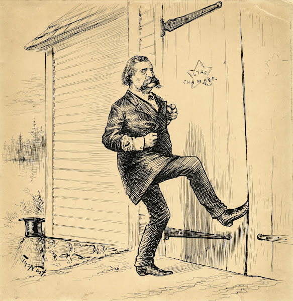 Tis Logan that is gently tapping rapping at the secret chamber door 1886