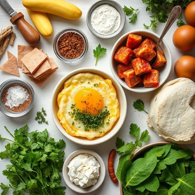 Ingredients for Hash Brown Breakfast Bowls (Hearty Morning Meal) – Easy & Crispy Comfort Food for Busy Mornings