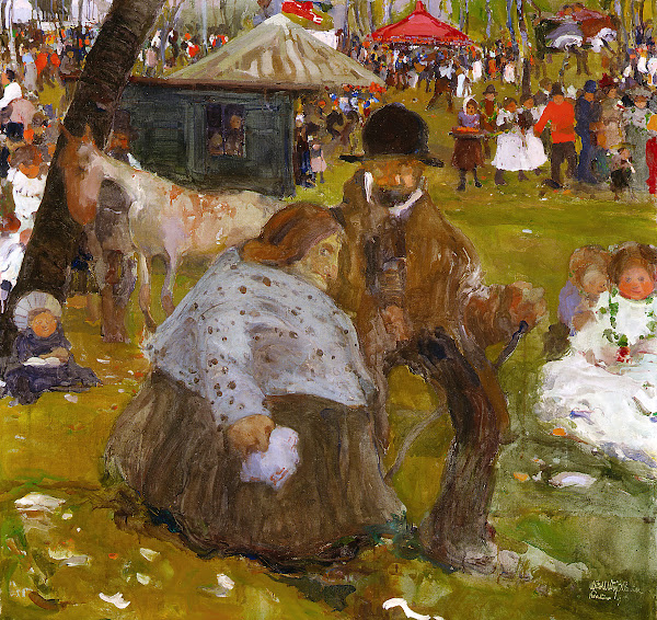 Pentecost Holiday Fair near Cracow 1906