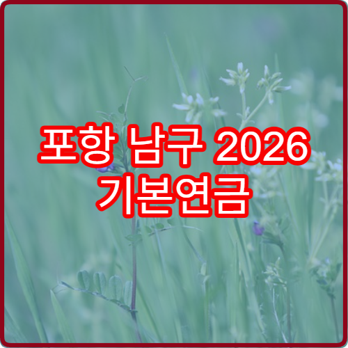 포항 남구 2026 기본연금 자격 상실·재신청 사례별 대응