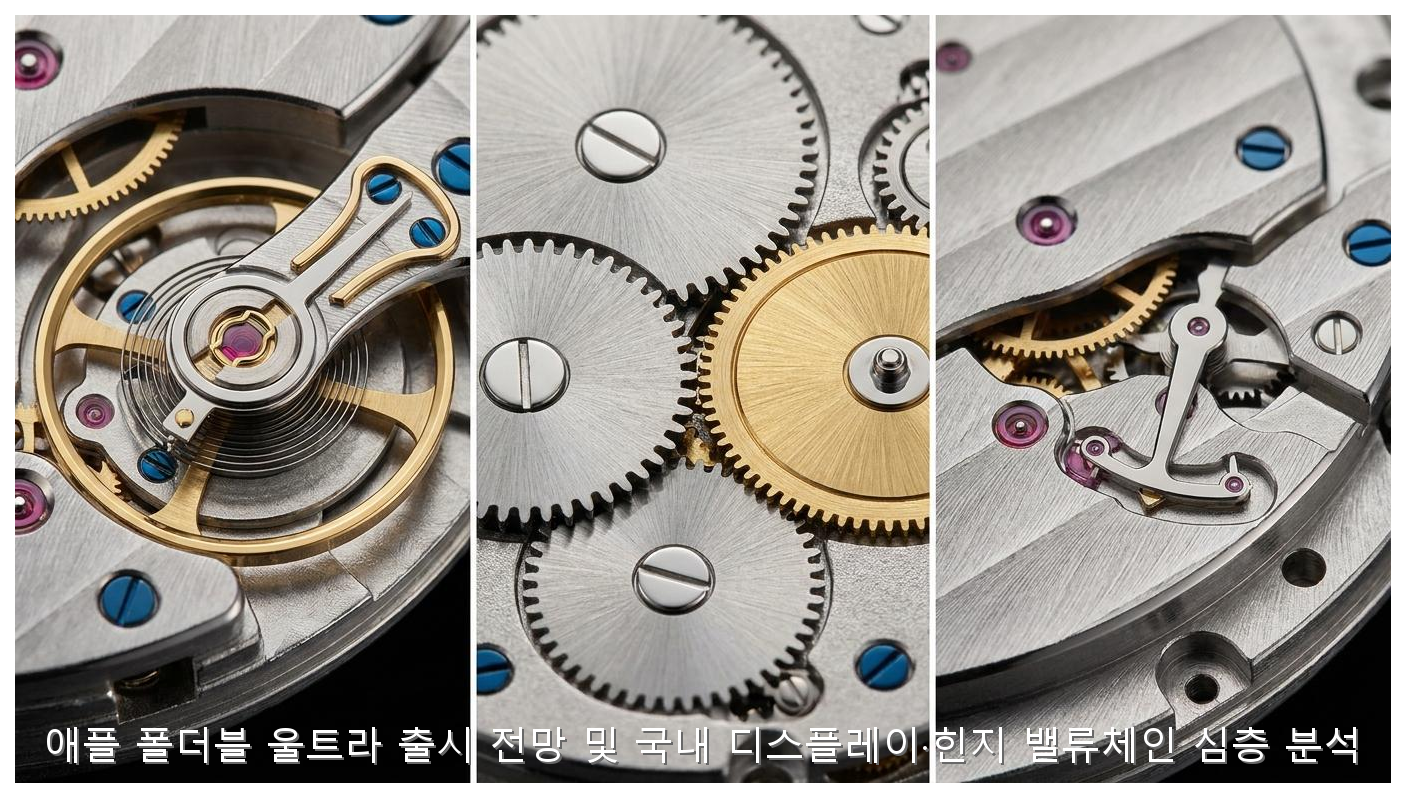 애플 폴더블 울트라 출시 전망 및 국내 디스플레이·힌지 밸류체인 심층 분석 핵심 안내 및 분석 인포그래픽 (4)