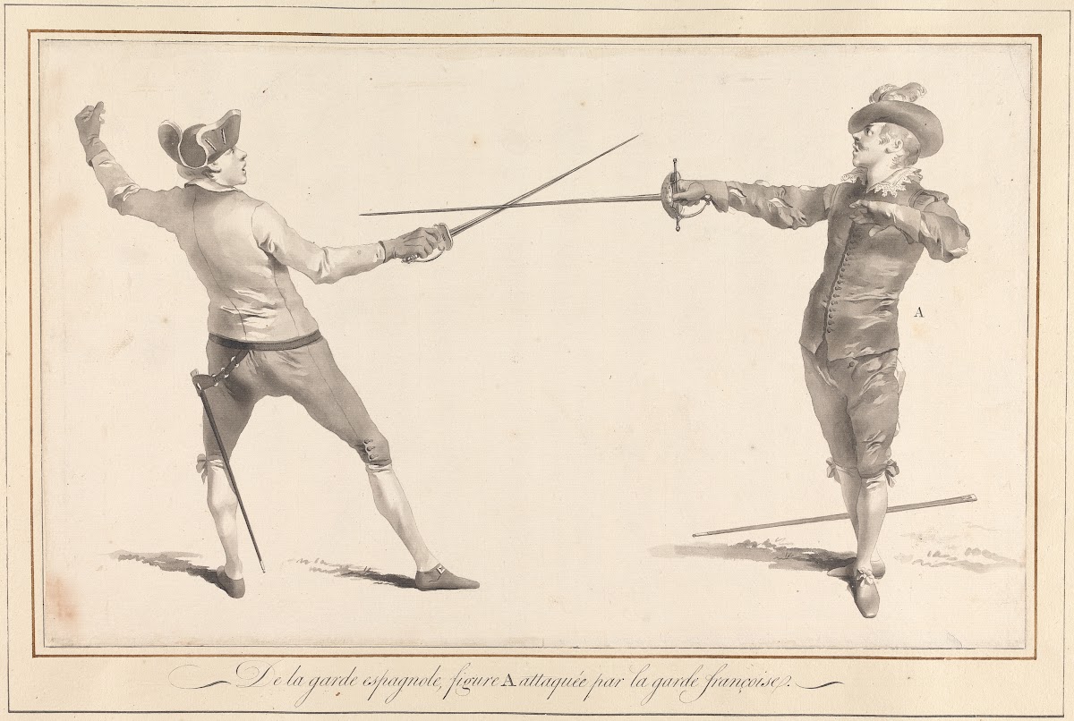 De la Garde Espagnole Figure A Attaqueé par la Garde Françoise 1763