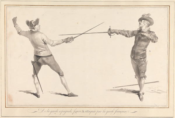 De la Garde Espagnole Figure A Attaqueé par la Garde Françoise 1763