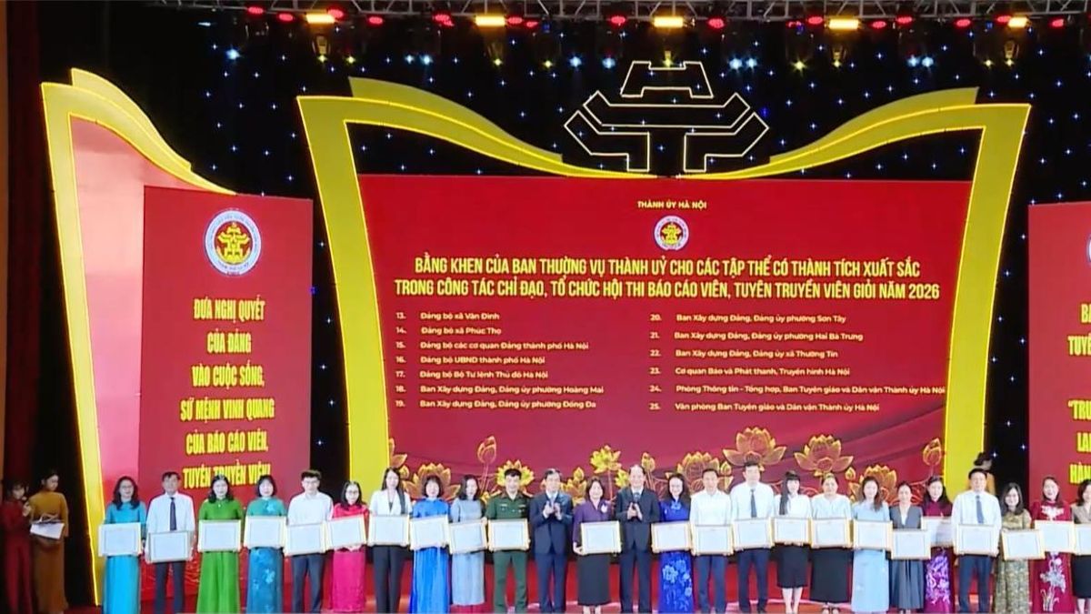 Chung khảo Hội thi Báo cáo viên, Tuyên truyền viên giỏi TP Hà Nội thành công tốt đẹp - Đài Phát thanh và truyền hình Hà Nội