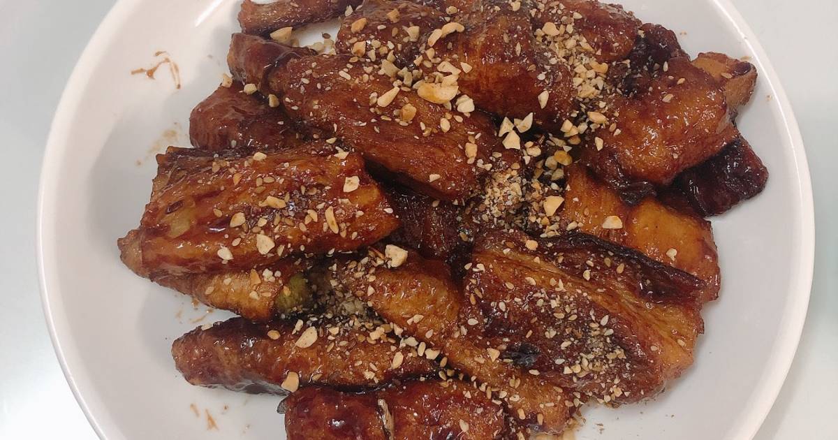 Lúa mạch cuộn sốt BBQ