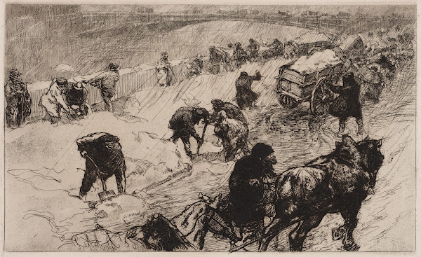 Snowball Fight Quai aux Fleurs 1890