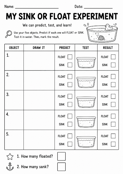 My Sink or Float Experiment