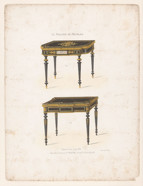 Tables de Jeu Louis XVI 1832   1904