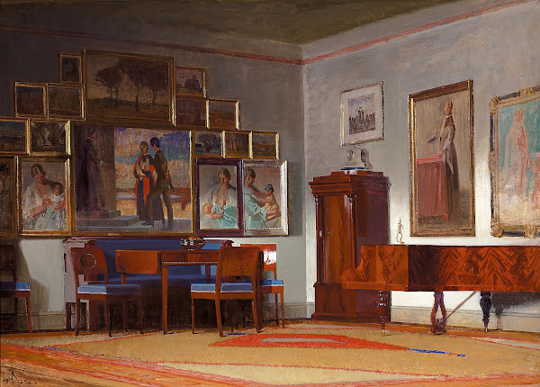Fra kunstnerens hjem 1925