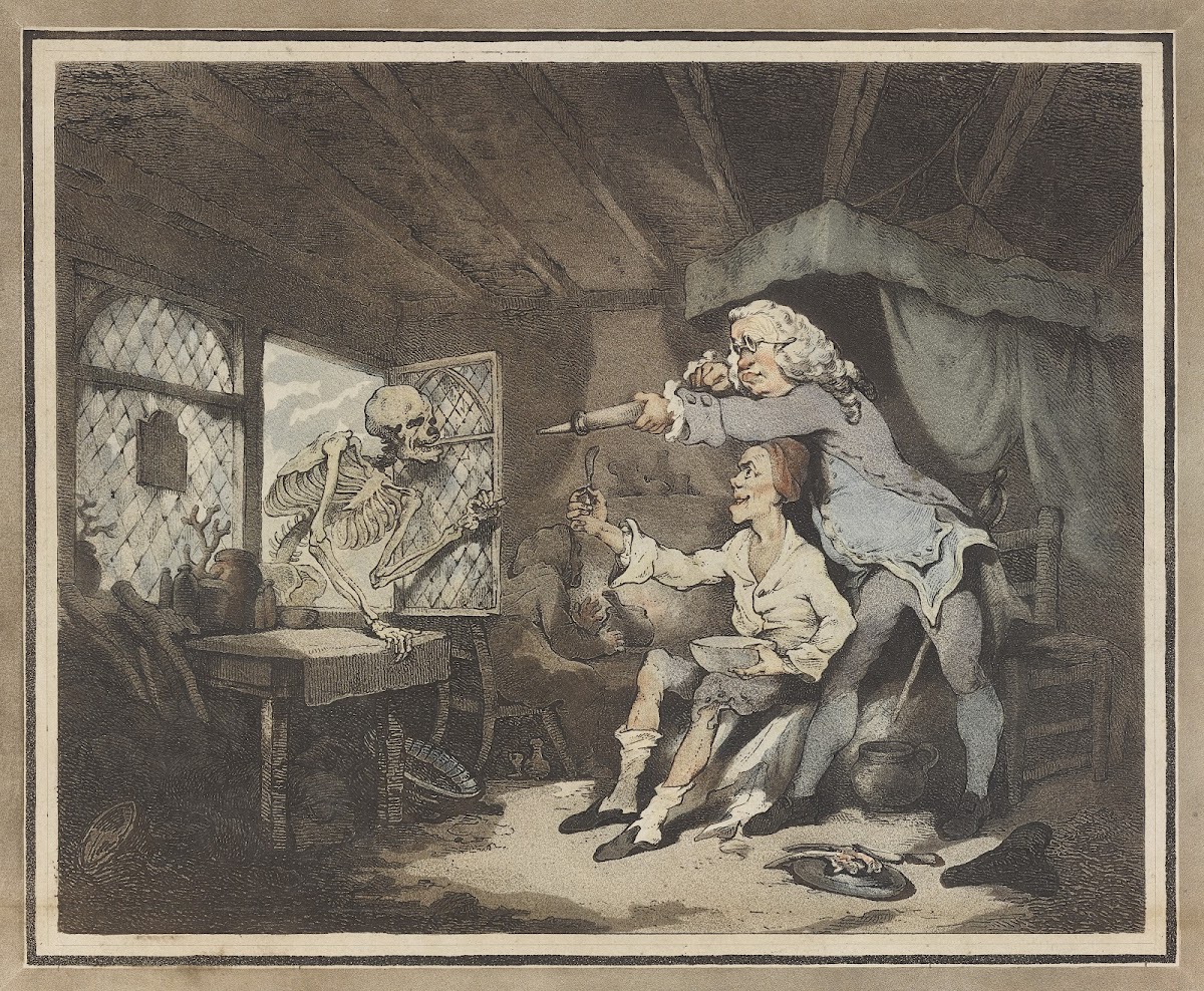 The doctor dismissing Death 1785