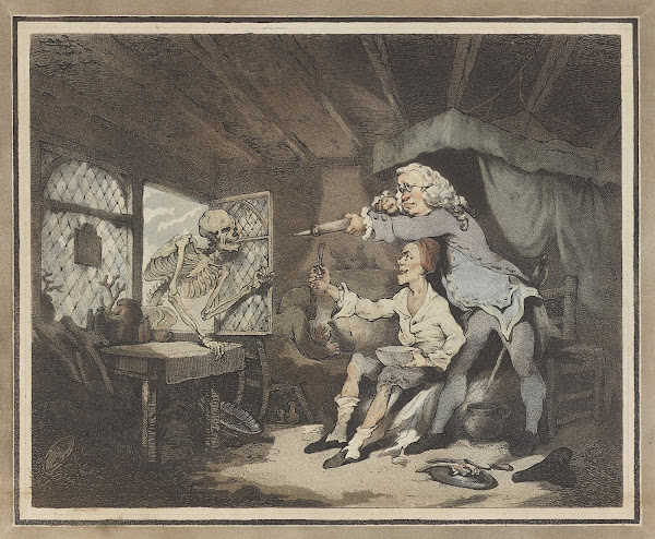 The doctor dismissing Death 1785