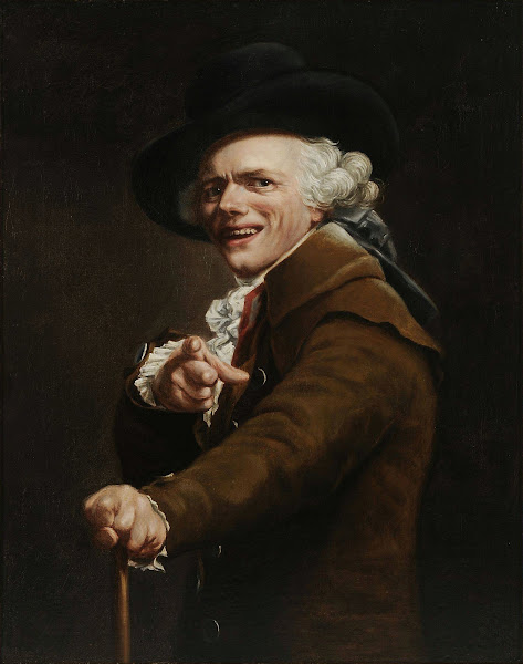 Self portrait of the artist in the guise of a mocker 1791