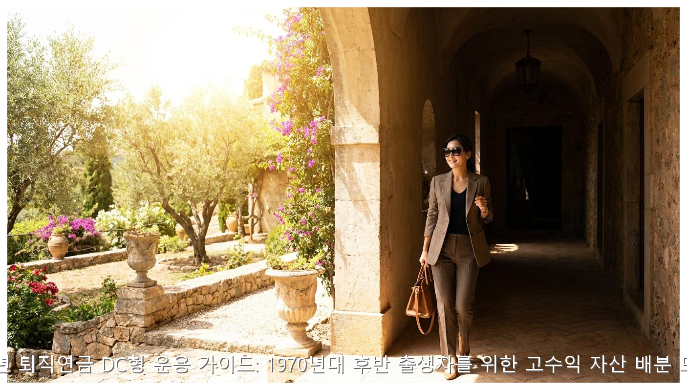 2026년 퇴직연금 DC형 운용 가이드: 1970년대 후반 출생자를 위한 고수익 자산 배분 모델링 핵심 안내 및 분석 인포그래픽 (3)
