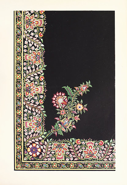 Indian Embroidered Satin Apron 1858