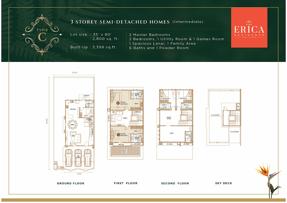 Erica Residence floor plan