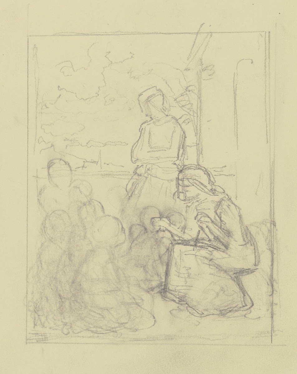Group in front of a house