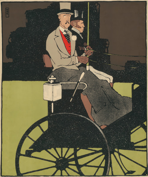 Sport im Bild zwei Männer in Kutsche 1911