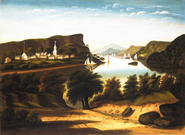 Lake George and the Village of Caldwell ca 1850s
