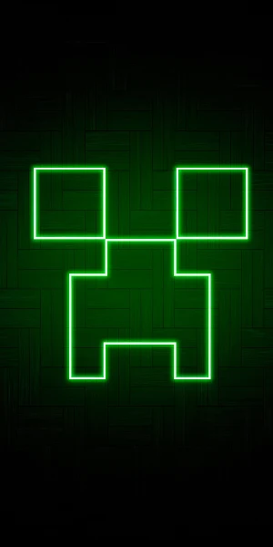 Luz Creeper Verde Minecraft 4K iPhone Wallpaper Background
