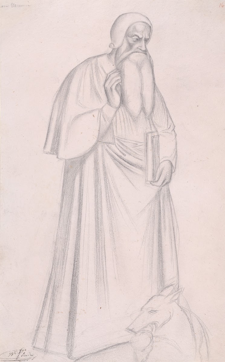 Figure Study after Andrea di Bonaiuto S Maria Novella Florence 183538