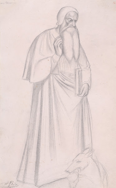 Figure Study after Andrea di Bonaiuto S Maria Novella Florence 183538