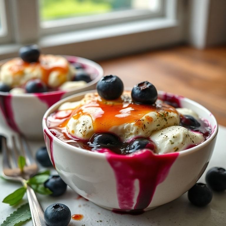 Easy Baked Blueberry Cottage Cheese Breakfast Bowls: Quick & Creamy Breakfast Perfection finished