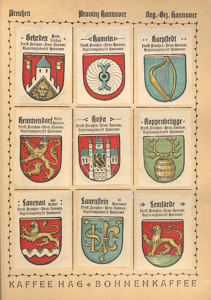Deutsche Ortswappen German municipal coats of arms Pl21 1925