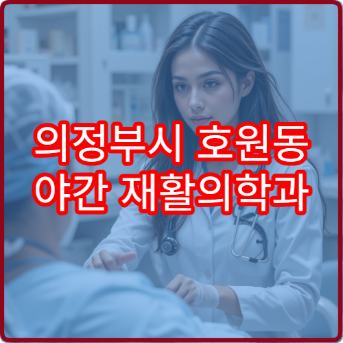 의정부시 호원동 야간 재활의학과 어깨 통증 물리치료 병원 정보