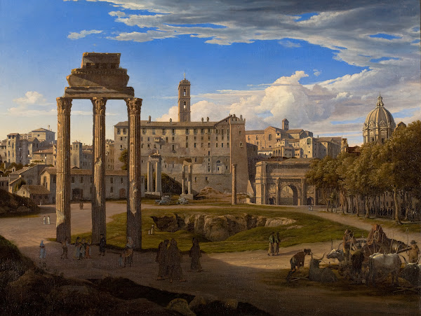 View Of The Forum Romanum Towards The Capitol 1825