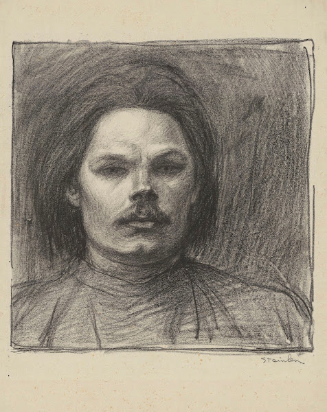 Maxime Gorki de face vu jusquaux épaules 1905